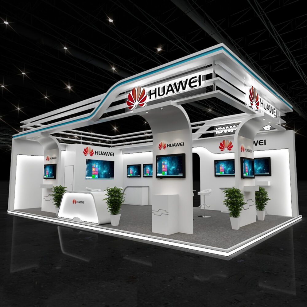 Huawei booth 3d design